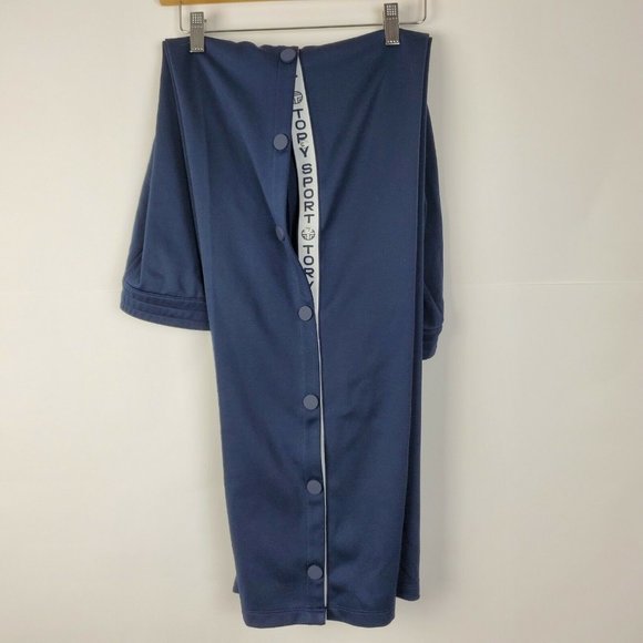 Tory Burch Sports Track Suit Blue Breakaway Pants - Picture 2 of 7